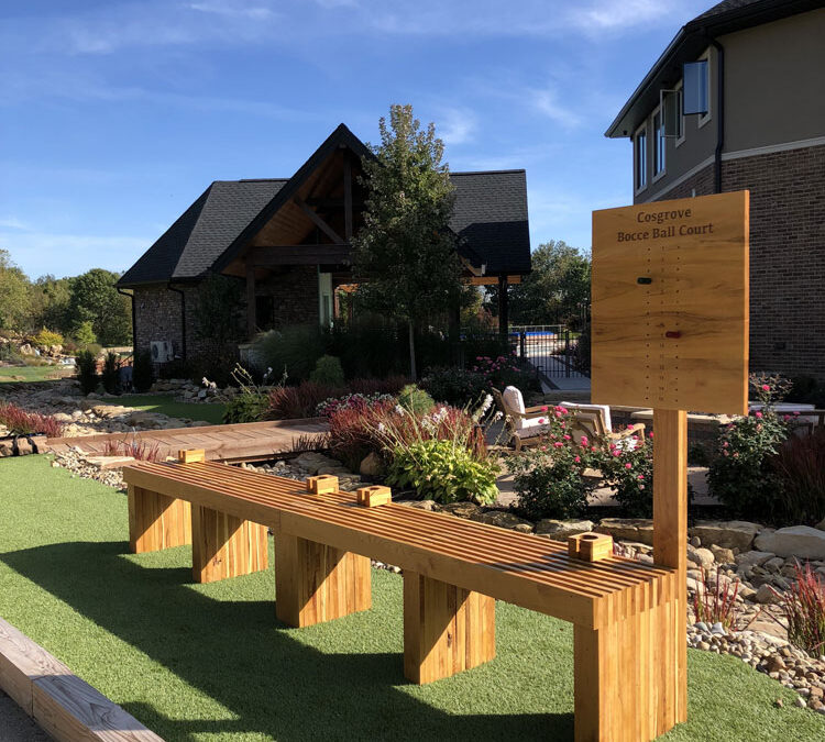 Bocce Ball Court Bench’s